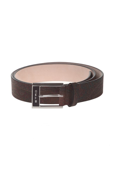 Shop ETRO  Belt: Etro paisley belt.
Buckle with logo.
Composition: 78% cotton 22% polyester.
Made in Italy.. 0N793 8610-0600